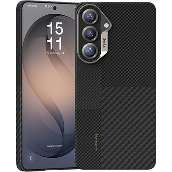 Benks Montage Magnetic Armor Air Kevlar Case Metal Frame 600D+1500D for Samsung Galaxy S26 Plus black